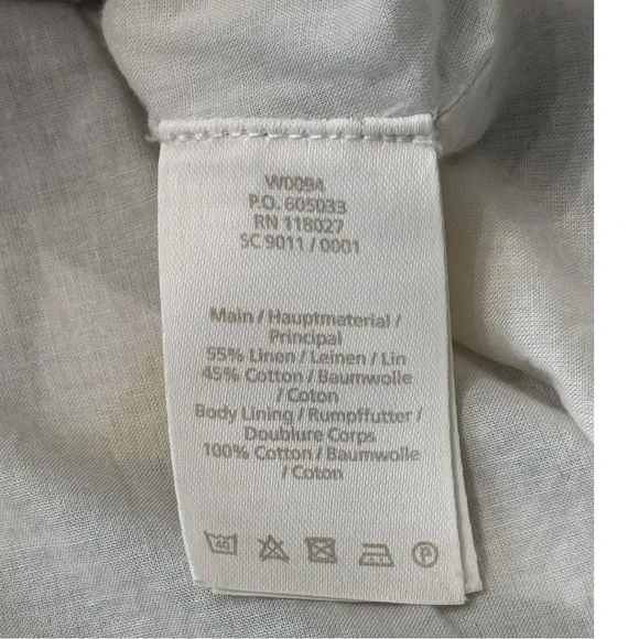 Boden Jade Fit & Flare Linen Cotton Dress Lemon Print Lined V-neck Women Size 4L - Picture 15 of 16